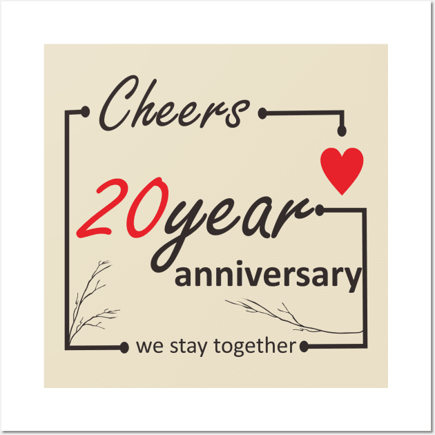 20 Year Anniversary Wall Art by ezhar.v.b